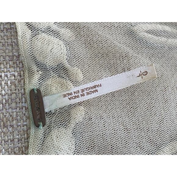 Free People “Twilight” Beaded Mini Dress L Plunge V-Neck Racerback Night Out - Picture 9 of 14